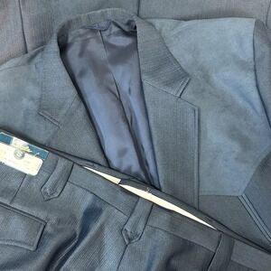 Circle S Blue 2 Piece Rockabilly Western Suit Mens 50L Pants 44